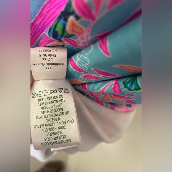 🍂 Lilly Pulitzer Blue and Pink Dress  & romper EUC - Picture 10 of 10